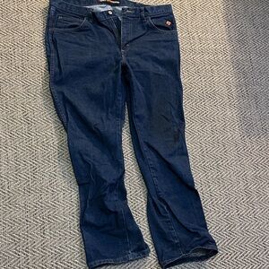 Dark Blue men’s wrangler work Jeans FR